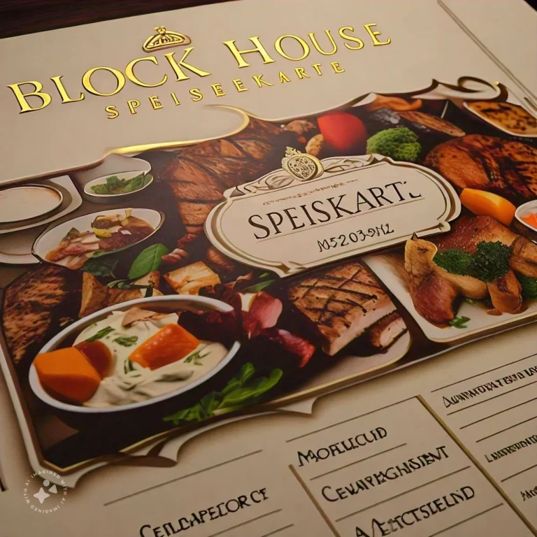 Block House Speisekarte