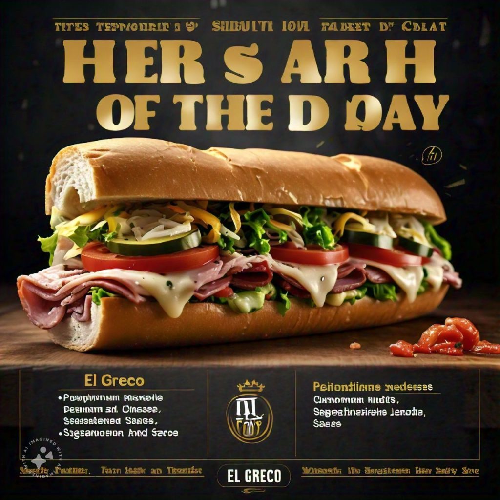 El Greco Speisekarte