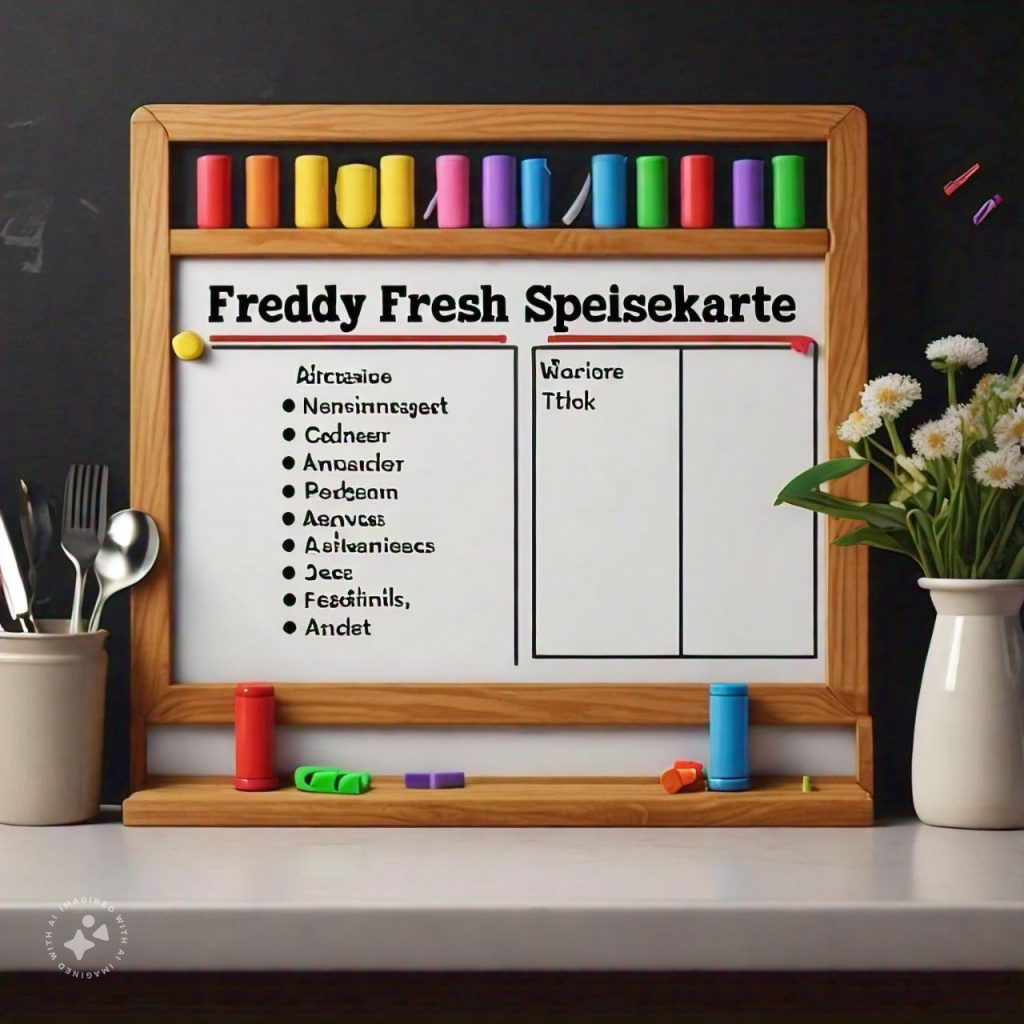 Freddy Fresh Speisekarte